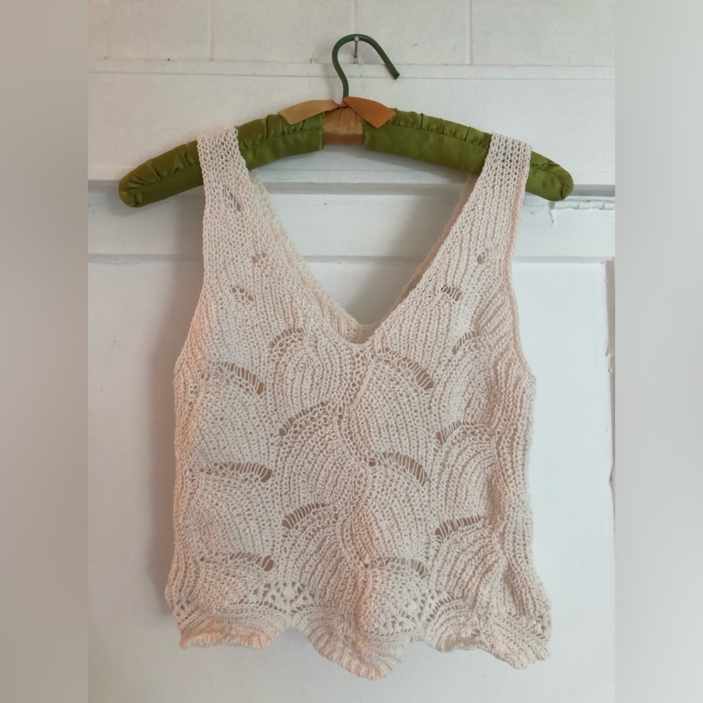 Blue Rain Ivory Knit Sweater Vest : Size XS - condition good
